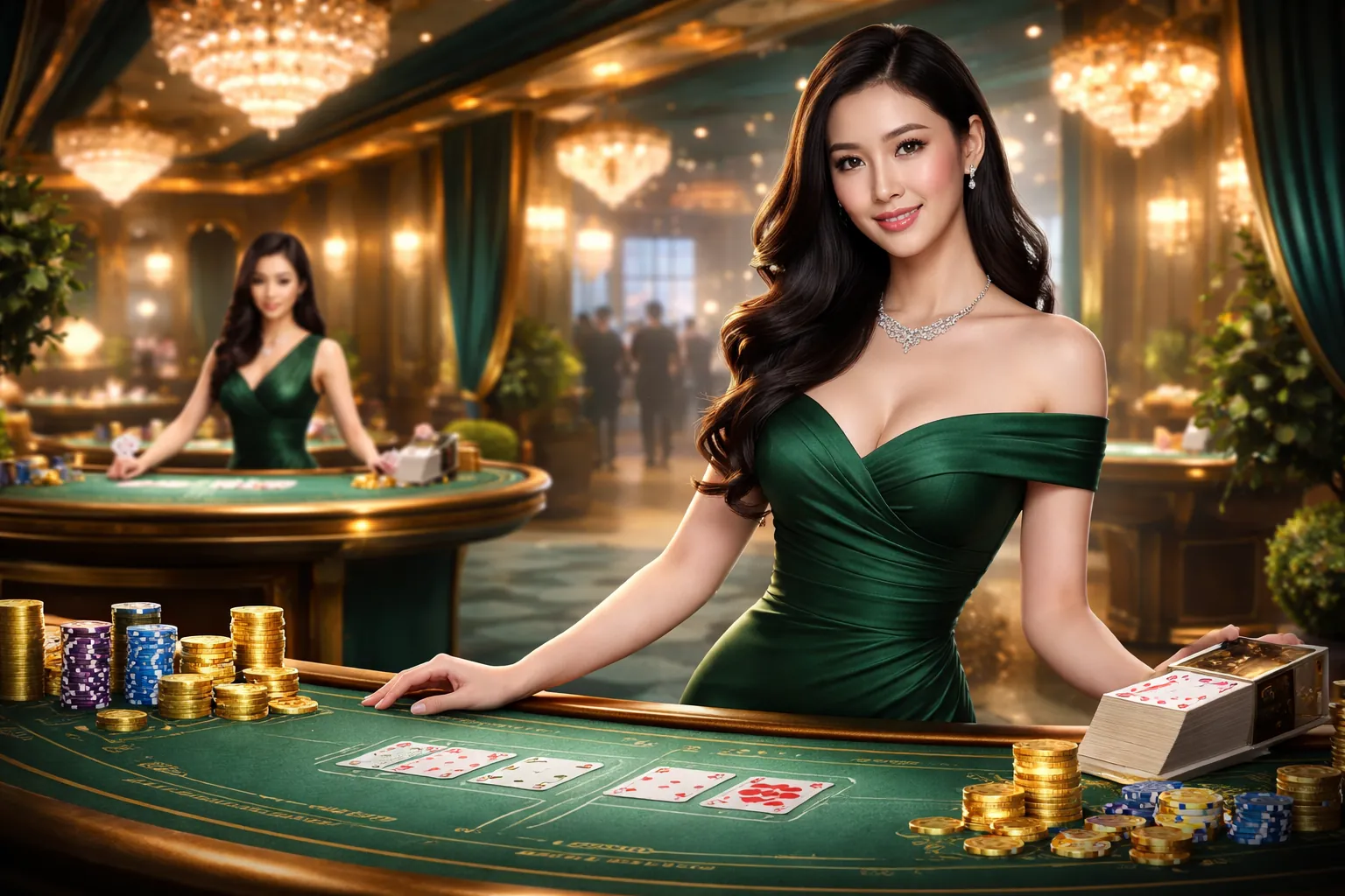 Sòng bạc trực tiếp với các Dealer xinh đẹp